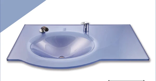 Cam Lavabo Quin Modeli 80x56 cm ürün görseli