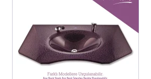 Cam Lavabo Mozaik Modeli 70x56 cm ürün görseli
