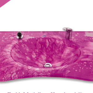 Cam Lavabo Kelebek Modeli 80×56 cm ürün görseli