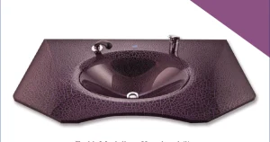 Cam Lavabo Mozaik Modeli 80x56 cm ürün görseli