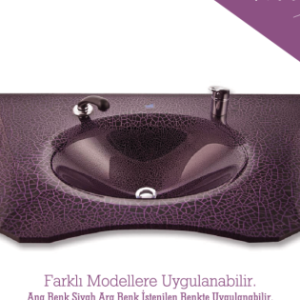 Cam Lavabo Mozaik Modeli 100×56 cm ürün görseli