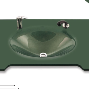 Cam Lavabo jumbo Modeli 90×56 cm ürün görseli