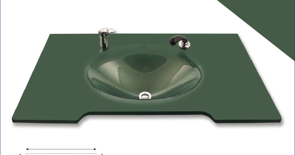 Cam Lavabo jumbo Modeli 90×56 cm ürün görseli