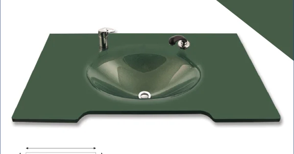Cam Lavabo jumbo Modeli 100x56 cm ürün görseli
