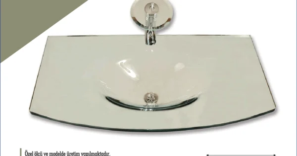 Cam Lavabo Dore Modeli 100x56 cm ürün görseli