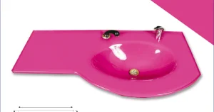 Cam Lavabo Diamond Modeli 70x56 cm ürün görseli