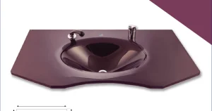 Cam Lavabo Berber Modeli 100x56 cm lavabo ürün görseli