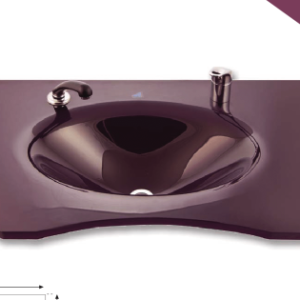 Cam Lavabo Berber Modeli 100×56 cm ürün görseli