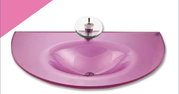 Cam Lavabo Safir Modeli 90x56 cm ürün görseli