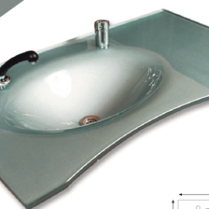 Cam Lavabo Sancak Modeli 100×56 cm ürün görseli