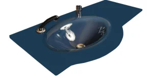 Cam Lavabo Kristal Modeli 80x56 cm lavabo ürün görseli
