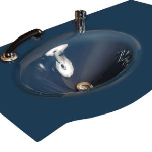 Cam Lavabo Kristal Modeli 90×56 cm ürün görseli