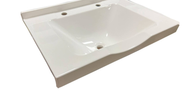 Dökme Akrilik Berber Lavabosu Beyaz 73×52 cm ürün görseli