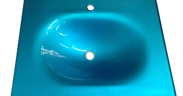 Cam Lavabo 15 mm 100×56 cm M Turkuaz ürün görseli