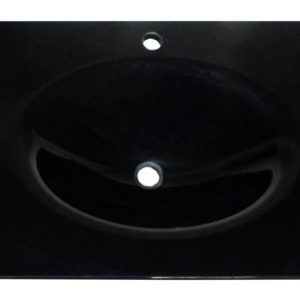 Cam Lavabo 12 mm 70×56 cm Siyah ürün görseli