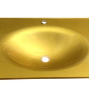 Cam Lavabo 15 mm 70×56 cm Altın Rengi ürün görseli