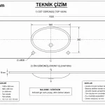 Oscar Antrasit Altın Damarlı Kuaför Cam Lavabosu 150x52 cm — yakın plan